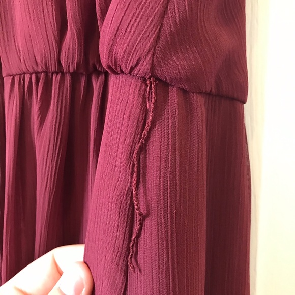 David’s Bridal Wine Bridesmaid Dress - Picture 6 of 6